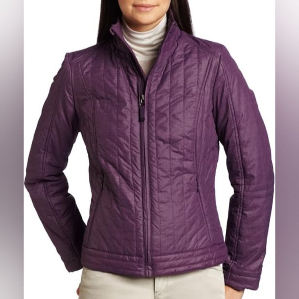 Prana Women's Jacket Small Purple Puffer Coat Zip Up Gorpcore Outdoors Camping